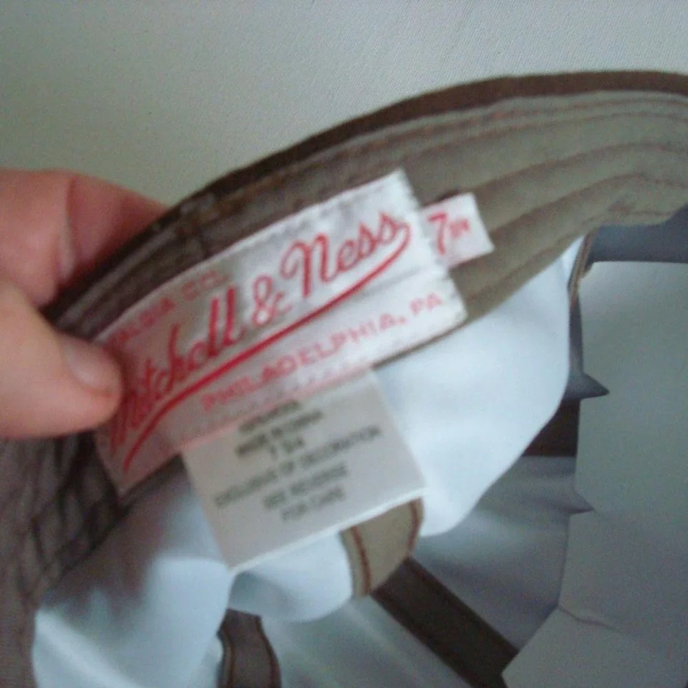 MITCHELL AND NESS SIZE‎ 7 3/4 SCRIPT  VINTAGE 00 Y2K HAT CAP M5
